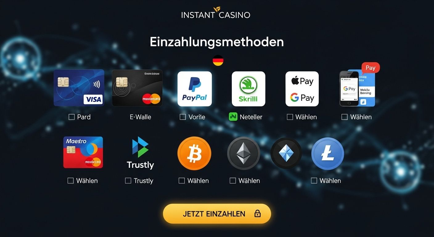 Verfügbare Einzahlungsmethoden how to deposit